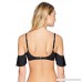 Kenneth Cole REACTION Women's Ruffle Sleeve Bikini Swimsuit Top Black B078KHDWLJ
